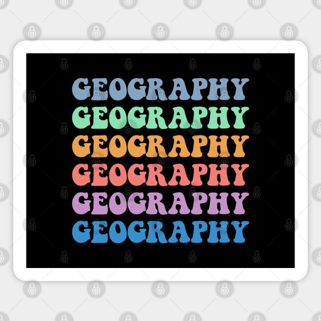 Funny geography women world geography teacher thank you Magnet by Printopedy